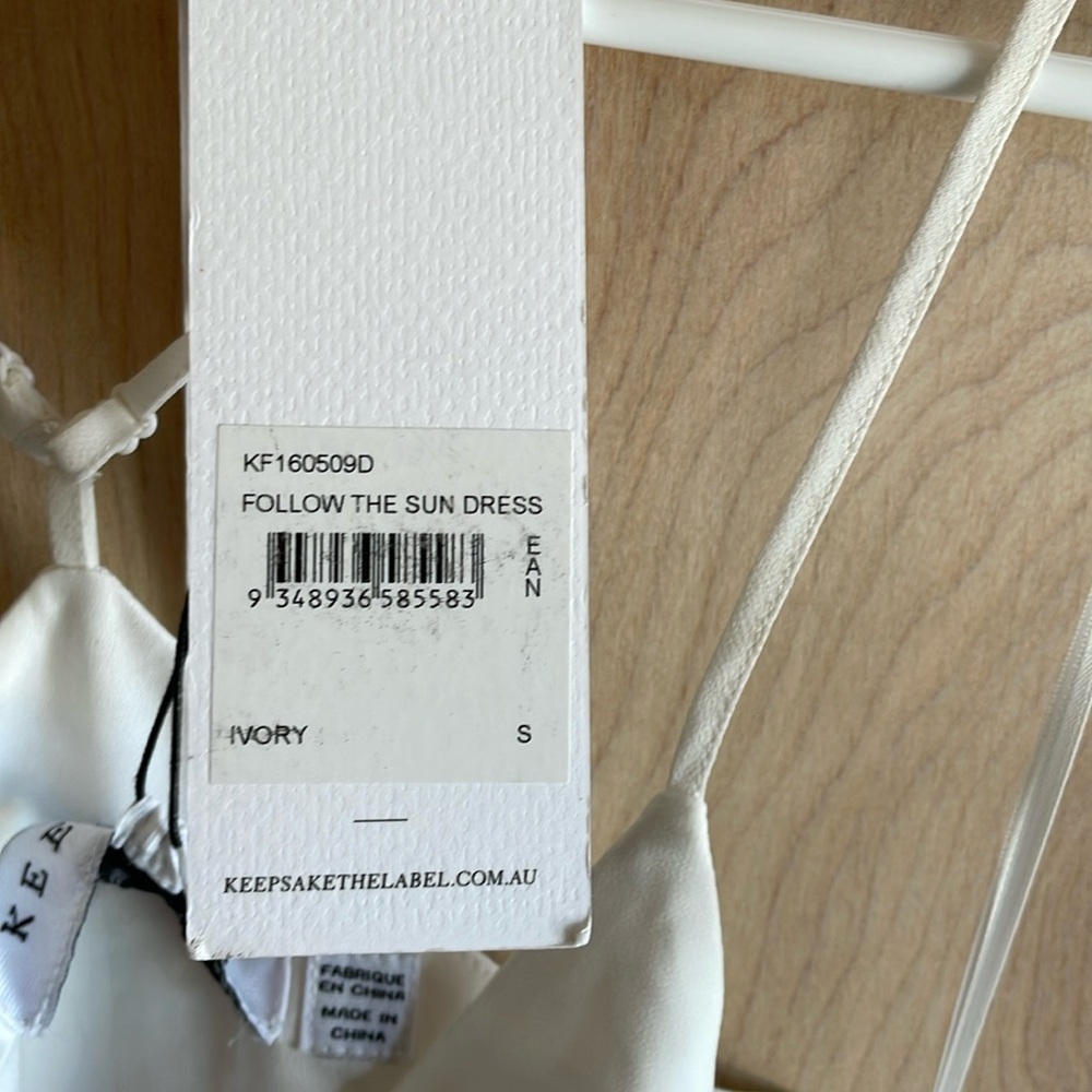 Keepsake (The Label) Follow the Sun Ivory Dress NWT Sz: S - Picture 8 of 15